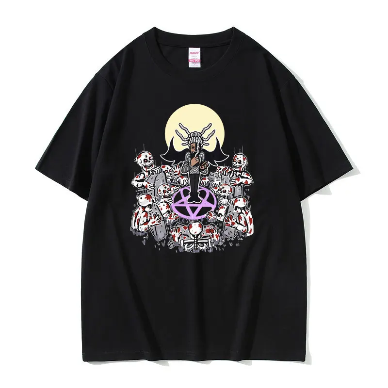 

Rapper Destroy Lonely Graphic T Shirt Men's Hip Hop Rap Style Tshirt Men Women Oversized Pure Cotton Tees Cartoon Style T-shirt