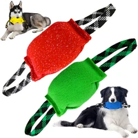 dog bite pillow pet training jute tugs durable linen bite resistant pet interactive toys for small medium large dogs