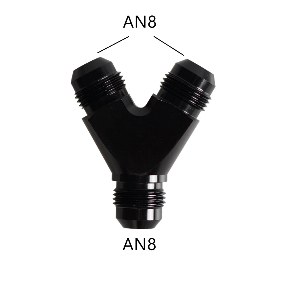 

Универсальный Y-образный Адаптер Для Топливопровода, Алюминиевый Черный AN4 AN6 AN8 AN10, Разъем С Внешней Резьбой