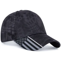 2022 new spring and summer mens american flag tactical cotton baseball cap outdoor training cap