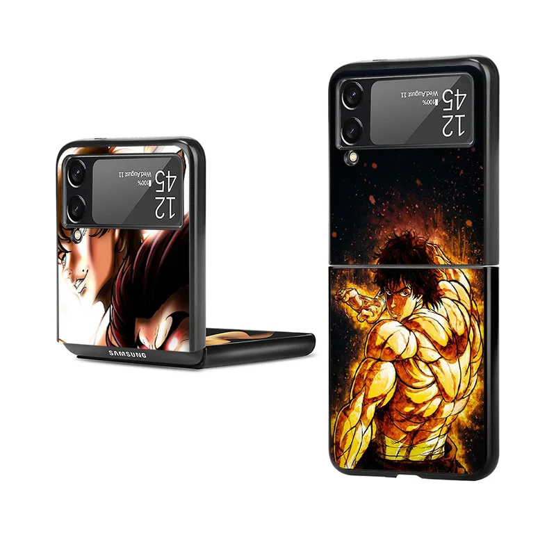 Противоударный Черный Твердый чехол для телефона Samsung Galaxy Z Flip6 Flip5 5G Flip4 Flip3 zflip 6 5 4 3