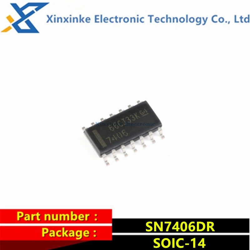 

SN7406DR SOIC-14 7406 Voltage Output Six Inverting Buffer Driver Chip