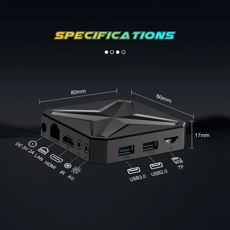 Смарт ТВ-приставка 2026 Q1MINI+ на Android 14 с WiFi 6, двойным интерфейсом, RK3518, 2 ГБ ОЗУ, 16 ГБ ПЗУ, голосовым помощником, HD 8K медиаплеер, ТВ-бокс (art.: 3920db460e596) - 3920db460e596