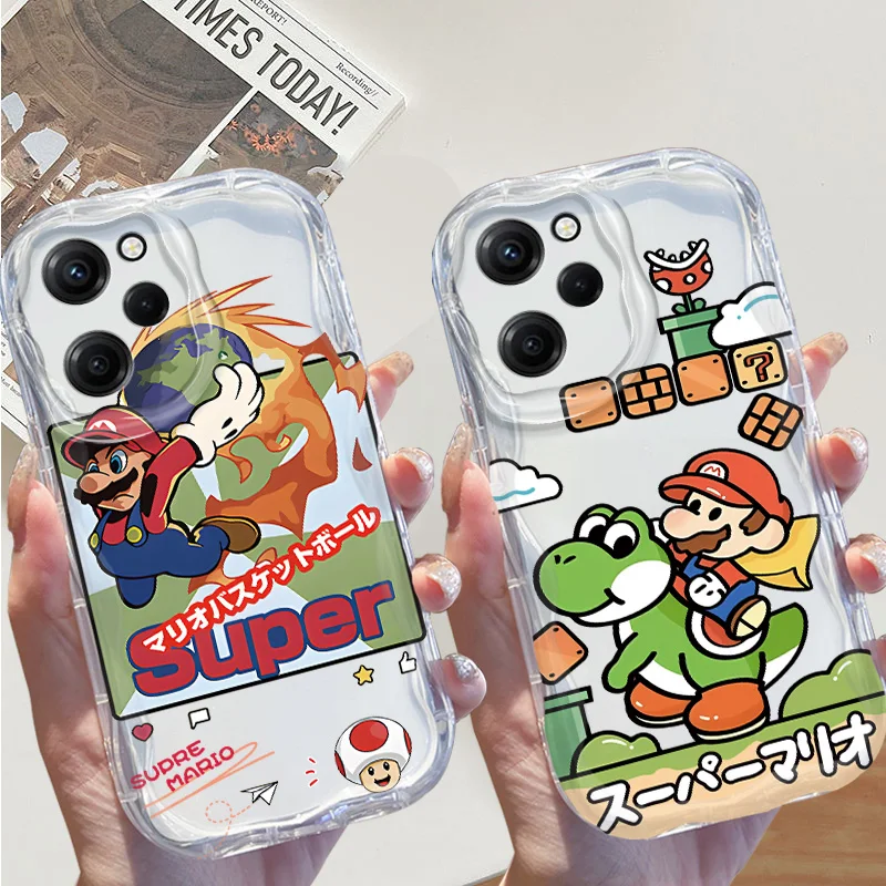 Забавный кремовый чехол M-Mario для телефона OPPO Realme 5 6 7 8 10 11 12 6i Pro Plus (Global) C2 15 2021