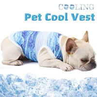 summer pet dog cooling vest heat resistant cool dogs clothes breathable t shirt for small medium dogs french bulldog pug walking