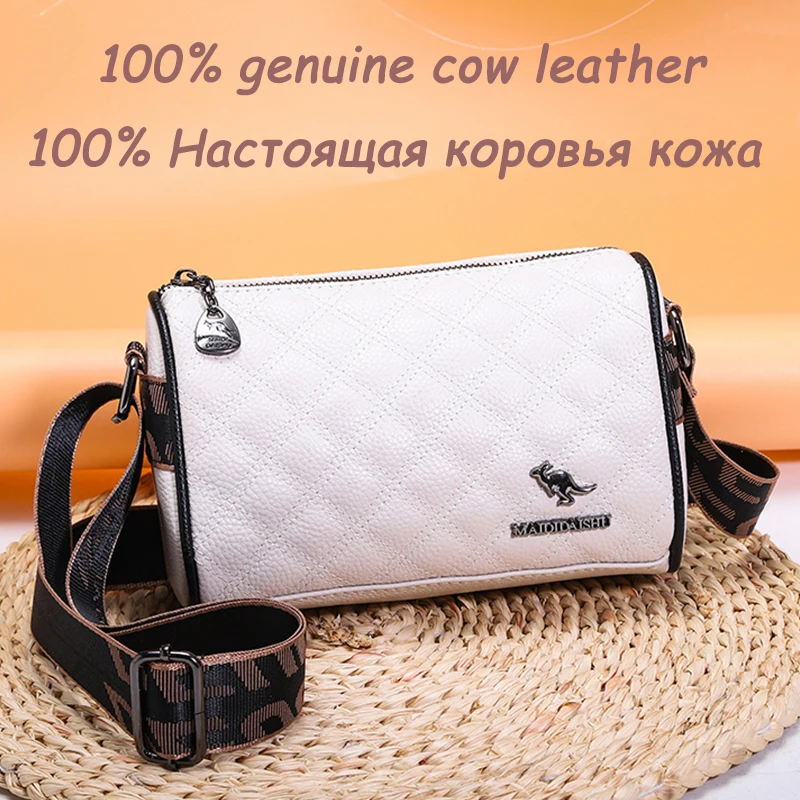 

Дизайнерские сумки из 100% натуральной кожи, роскошная брендовая сумка, сумки через плечо с широким ремешком, модная мягкая женская сумка на п...