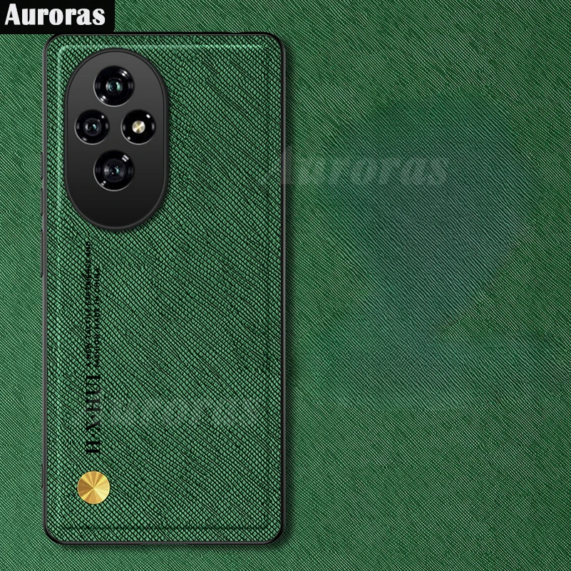 Auroras для Honor 200 Pro чехол Магнитная пластина кожаная Текстура силиконовый мягкий 100