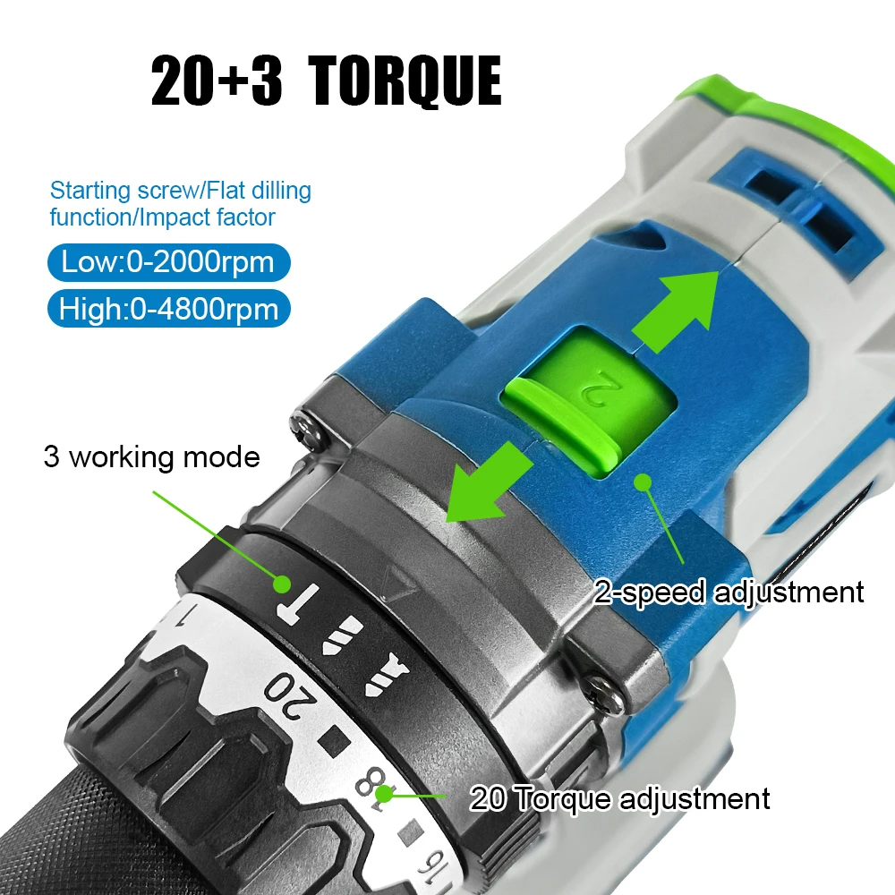 Бесщеточная электрическая Ударная дрель Kamolee 13 мм аккумуляторная отвертка