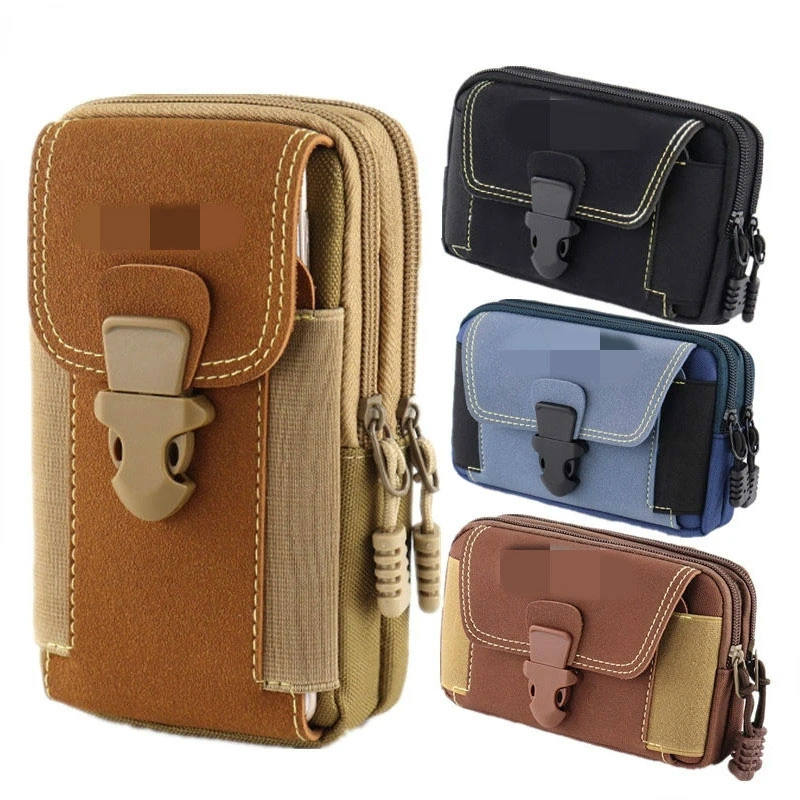Fashion Men Multi-function PU Leather Fanny Waist Bag Casual Mobile Phone Purse Pocket Male Outdoor Travel Sports Belt Bum Pouch