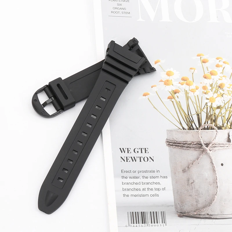 Men's resin watch band For Casio W-96H 3239 outdoor sports waterproof watch strap wristband buckle accessories