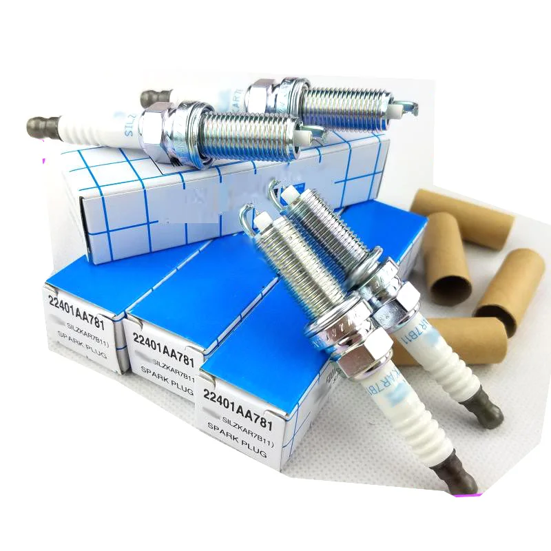 

New Genuine 4PCS/lot Spark Plugs OEM 22401AA781 For Subaru Forester Impreza Legacy Crosstrek 2011-2017