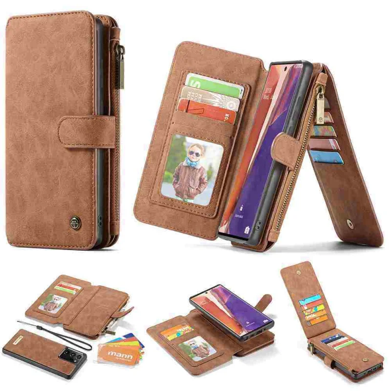 

Кожаный чехол-бумажник из ТПУ с магнитной подставкой и отделением для карт