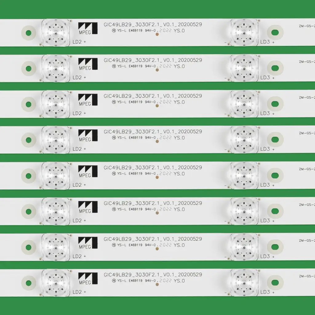 4LED светодиодная лента для подсветки THOMSON 49UD6596 49UC6306X1 49P3C 49P3F 49A950C LEHUA 49BC7600