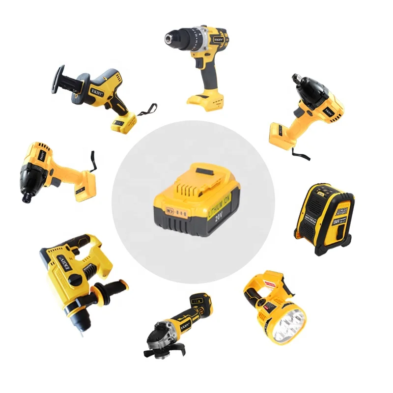 Dck2108 20V 4.0ah 5.0ah 6.0ah 8 pcs Power Tools for Dew Cordless Tools Combo Set Kit with Li-ion Battery Pack