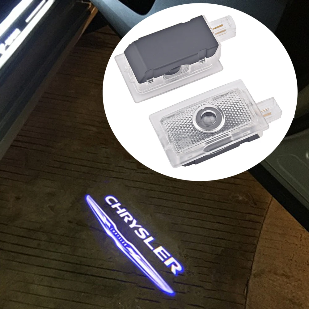 

2pcs Led For Chrysler 300 200 Sebring Lancia Thema Car Door Welcome Light logo Courtesy Laser Projector Door Ghost Shadow lamp