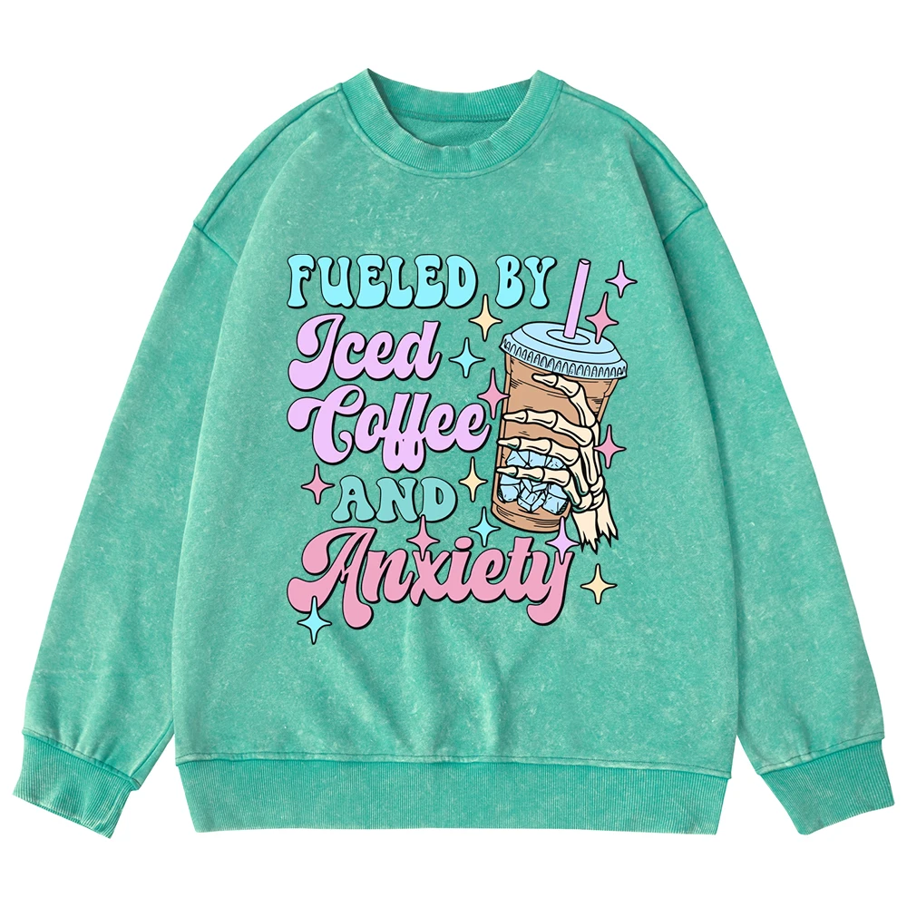 Женский хлопковый свитшот с принтом в виде надписи скелет