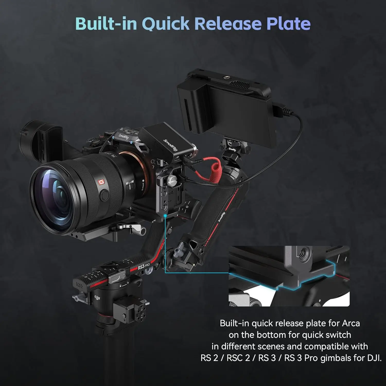 Клетка SmallRig A7 IV с верхней ручкой и зажимом для кабеля HDMI базовый комплект Alpha 7R
