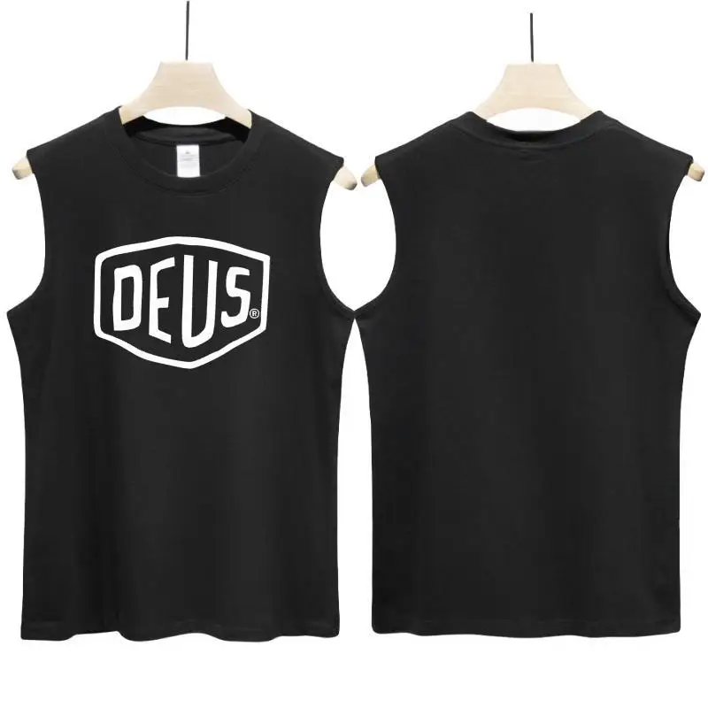 Футболка DEUS EX MACHINA Мужская для фитнеса тенниска без рукавов повседневная