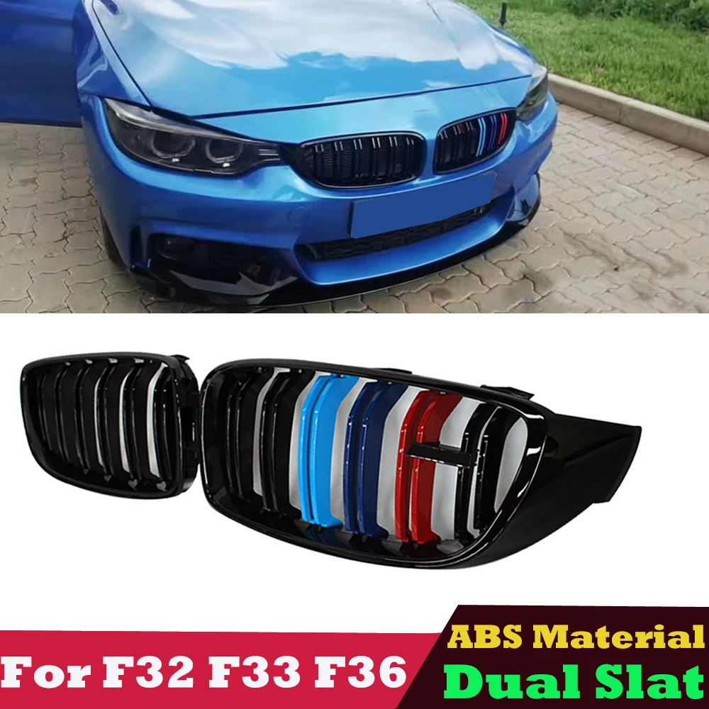 

F83 F32 F33 F36 ABS Gloss M Color Front Grille Mesh Hood For BMW M3 M4 F80 F82 2014-2019 418i 420i 428i 430i