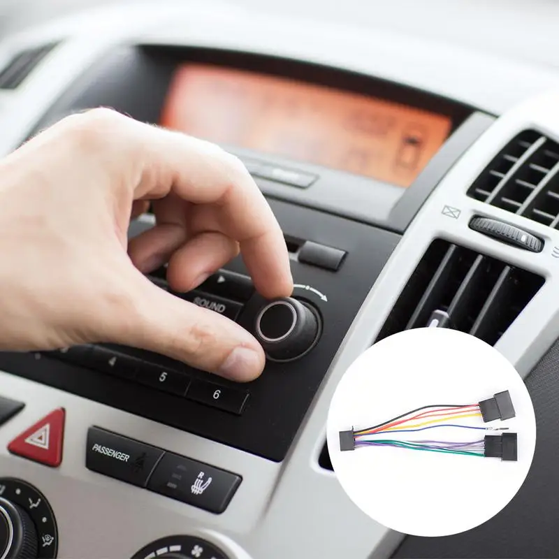 

16-контактный автомобильный MP5-плеер с кабелем питания | Автомобильный стереопроигрыватель с жгутом проводов ISO 16-контактный для Pioneer 2003-on