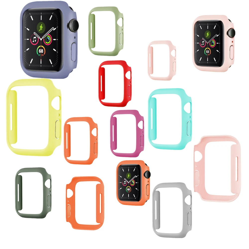 Чехол-бампер из поликарбоната для Apple Watch Series 7 41 мм 45 прозрачный защитный чехол