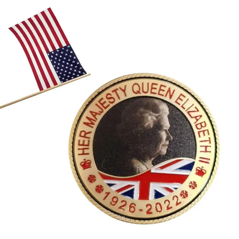 

Queen Elizabeth II Commemorative Coin Queen Of England 1926-2022 Royal Memorabilia Uncirculated Coin Collections Of Her Majesty
