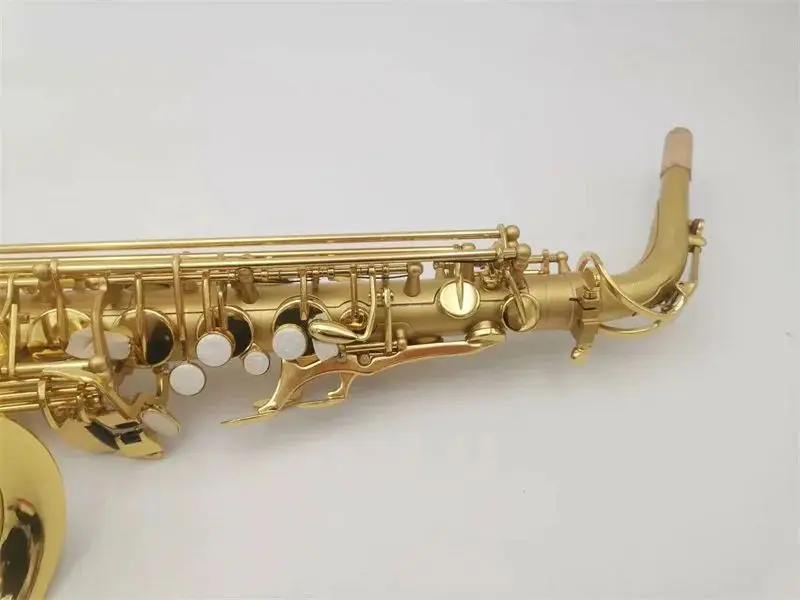 

High Grade Antique Finish Eb E-flat Alto Saxophone Sax Shell Key Carve Pattern Woodwind Instrument with Case Other Aeccessaries