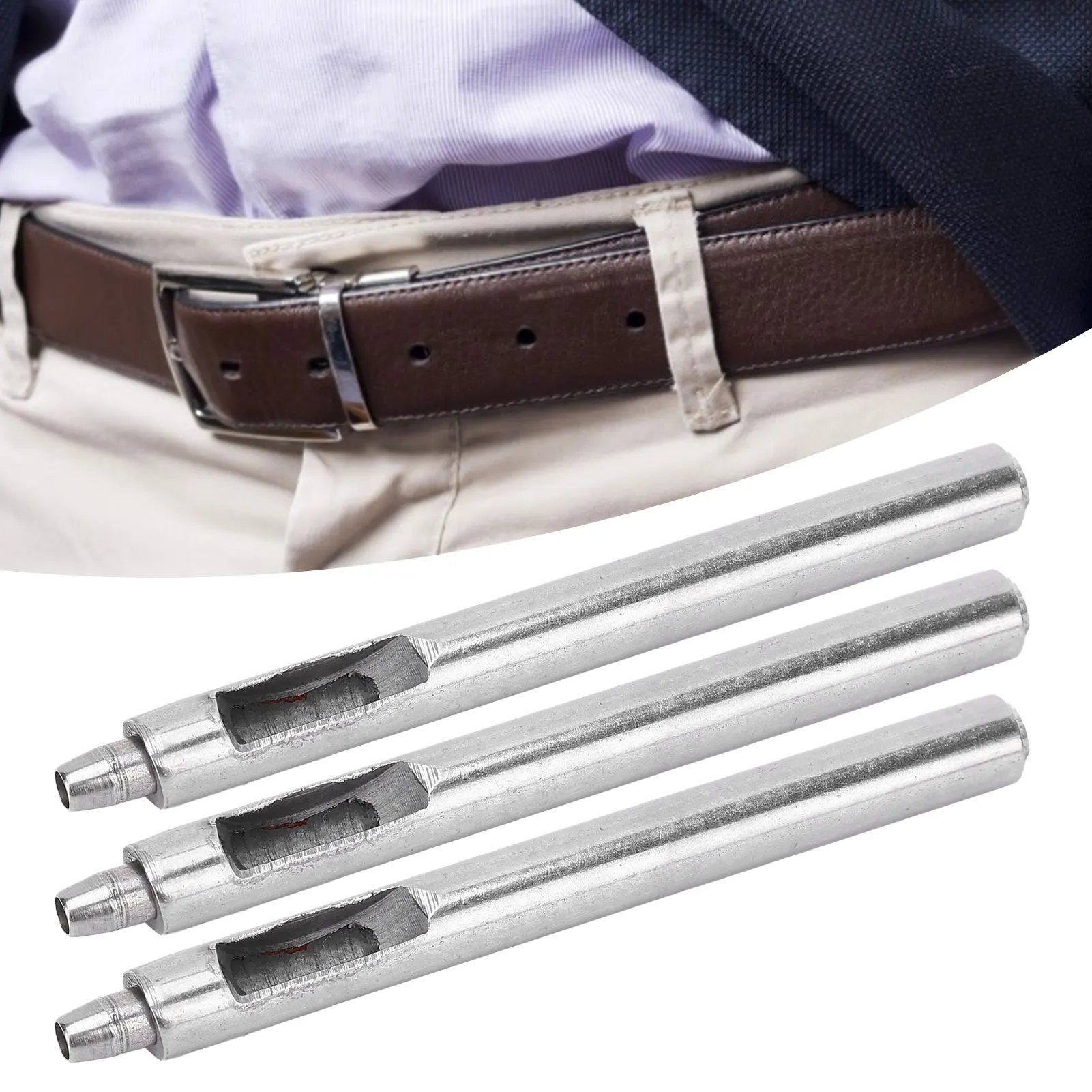 3 шт. Круглый инструмент для пробивки отверстий из легированной стали DIY кожа