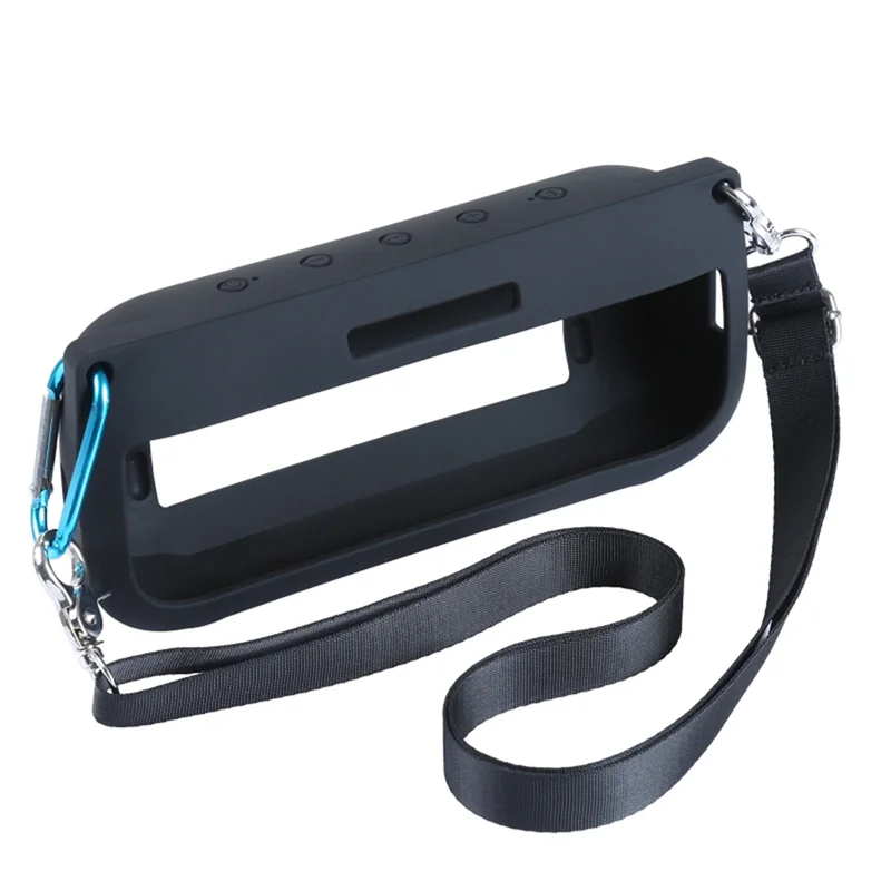 

Silicone Protective Cover for Bo-Se Sound Link Flex Speaker Travel Case Classic Style Case with Shoulder Strap(Black)