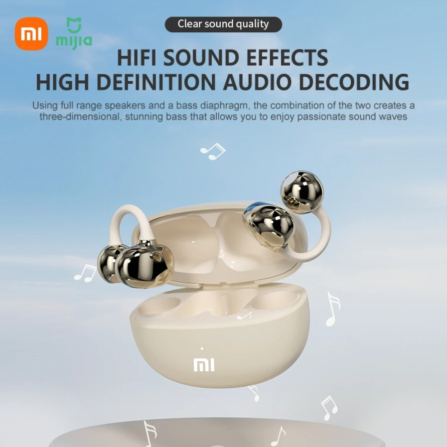 Фото Xiaomi KW15 Беспроводной Bluetooth-зажим для ушей Наушники с костной проводимостью Шумоподавление HD-вызов Подходит для iOS и Android №3