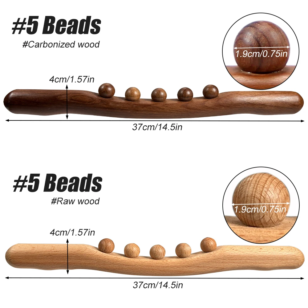 Фото Инструменты для массажа Wood Therapy Guasha Wood Stick, лимфодренажная массажная палочка, массажер от целлюлита, миофасциальный релиз №4