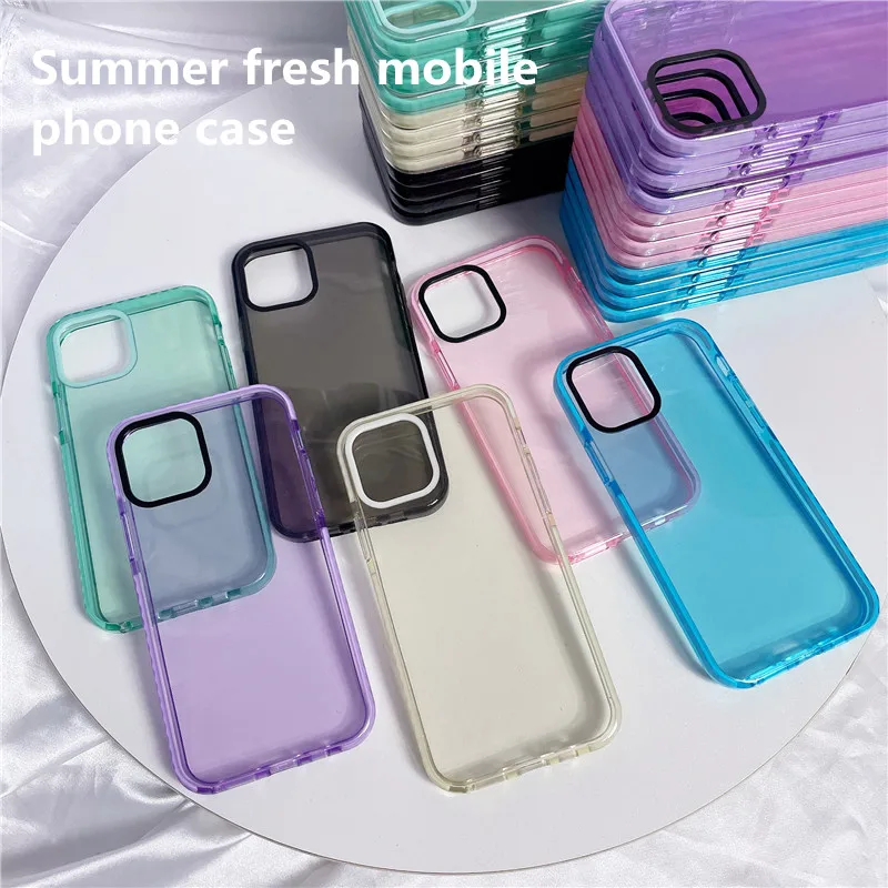 

insSimple Solid Color Mint GreenXSFor iPhone13/12promaxMobile Phone Shell Apple11Anti-ShockXRSoft