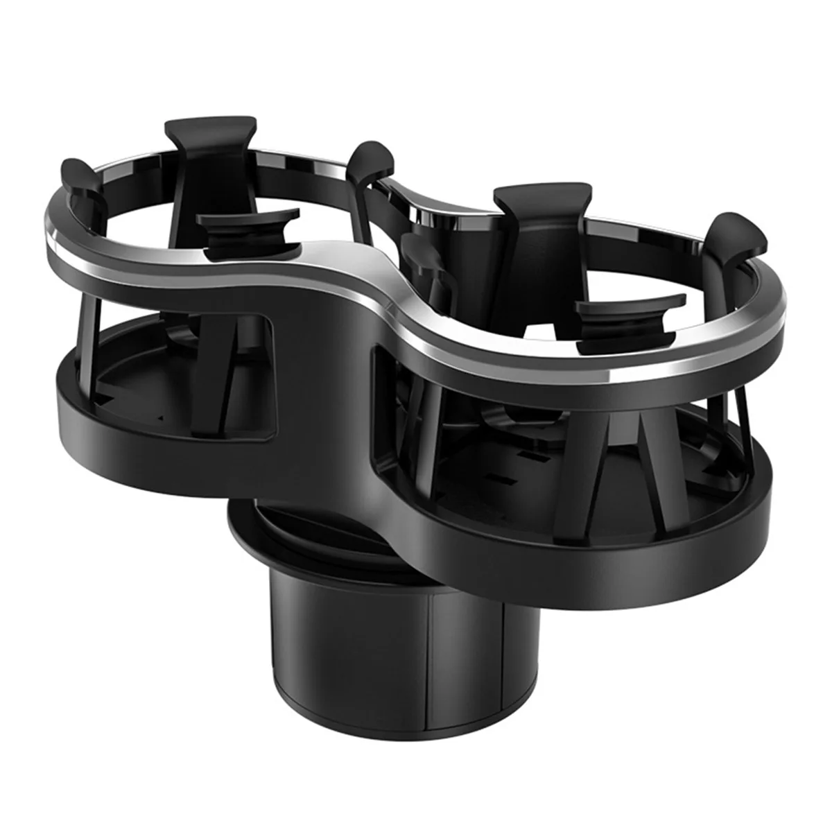 

Car Cup Holder Expander with Adjustable Base to Hold Two Cups Car