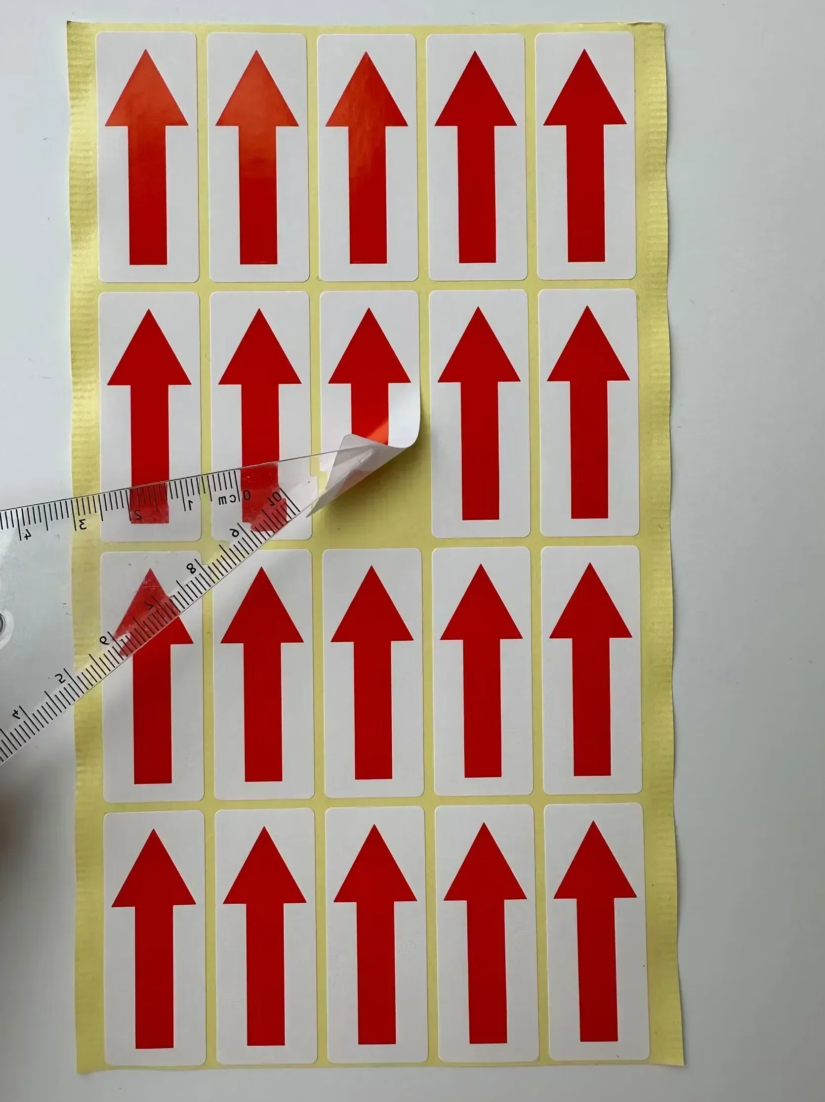 400 шт. бумага для бирки 5x2 см прямоугольная многоцветная наклейка со стрелкой