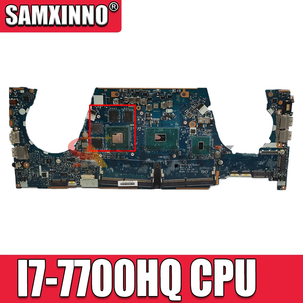 

FOR HP ZBook Studio G4 Laptop Motherboard LA-E251P 921032-001 921032-601 I7-7700HQ CPU M1200 GPU Test work