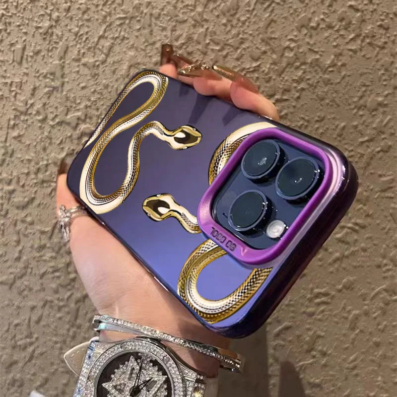 Чехол с золотым змеиным узором для Xiaomi 14T Pro чехлы Mi 11 Lite 5G 14 13T 13 12T Poco F6 M6 X6 X5 F5