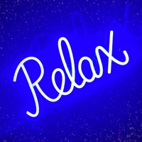 neon signs neon led relax words street hanging wall art neon lights lamps usb room decor for shop party bar club