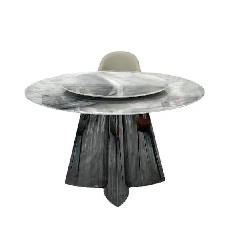 

Dining Room Sets Modern With Stainless Steel Base Round Dining Table Wedding Table Table With Chairs