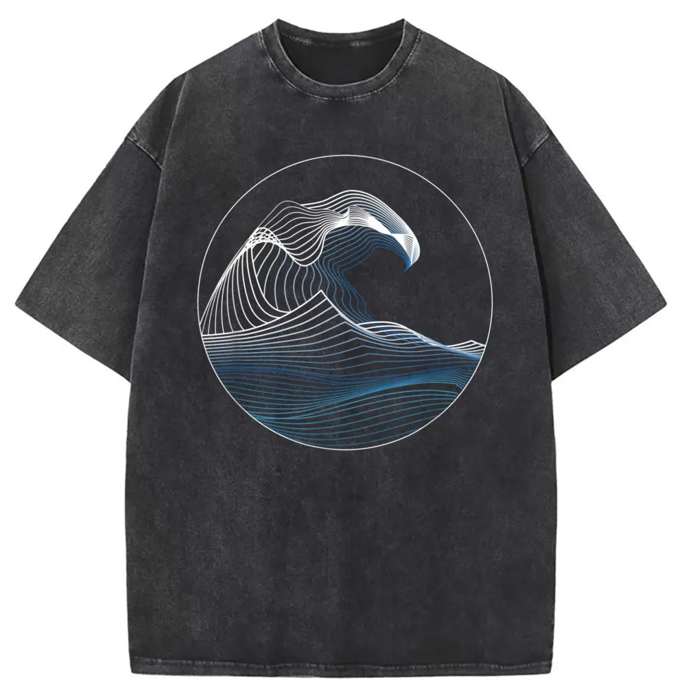 

On Sale Mens Sweatshirts Great Wave Of Music Hokusai Tight Tshirts Men Long Sleeve Popular Tshirt Summer Fall Retro Tops