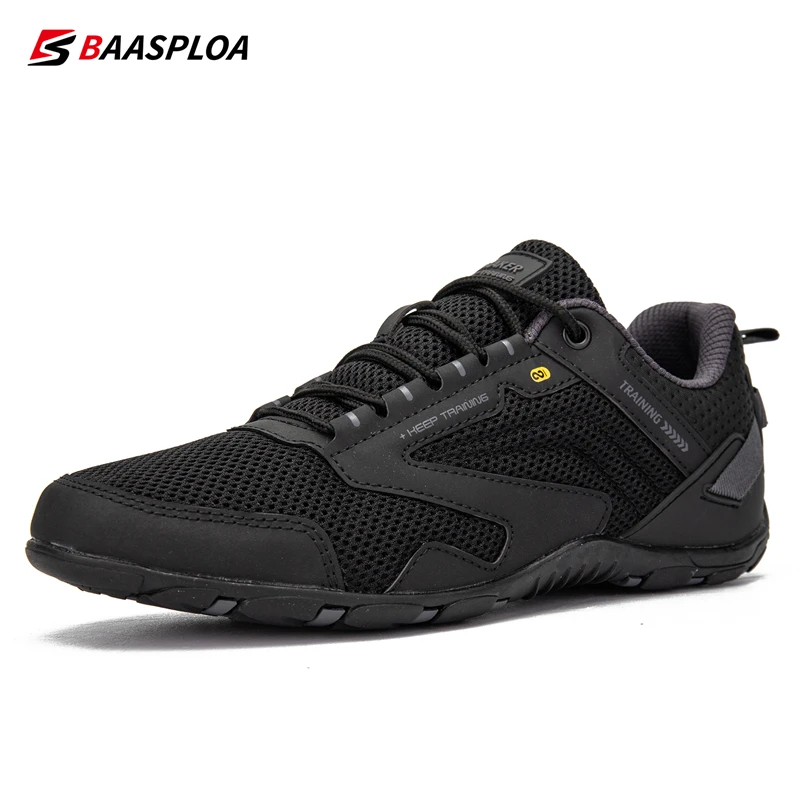 Baasploa 2023 New Men's Outdoor Shoes Mesh Surface Breathable Non-Slip Men's Sports Light Fashion Men's Sports Walking Shoes