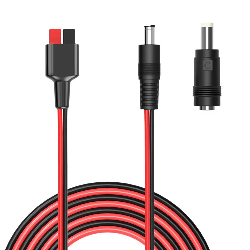 

Anderson to DC 8mm DC 5525 Extension Cord Connect Solar Panel to Charge Jackery ALLPOWERS Blutti Maxoak Ecoflow etc.