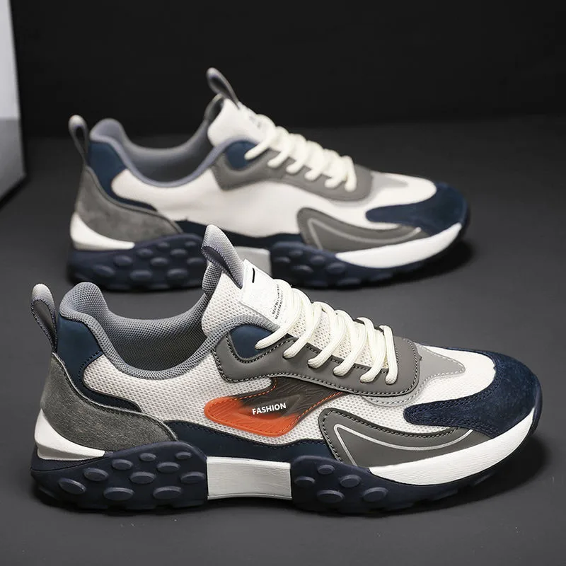 

Летняя новая Мужская дышащая обувь из сетчатого материала модные Универсальные повседневные кроссовки разноцветные уличные Нескользящие кроссовки для бега