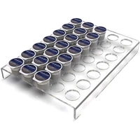 35 hole acrylic coffee capsule display rack coffee bean storage rack coffee shop k cup finishing tray