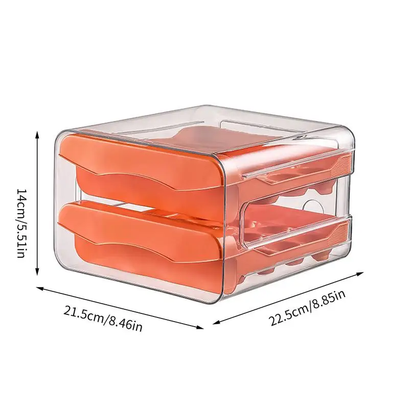 Egg Storage Box Double-Layer Stackable PP Egg Cartons 32 Eggs Container Egg Dispenser For Kitchen Refrigerator Accessories images - 6