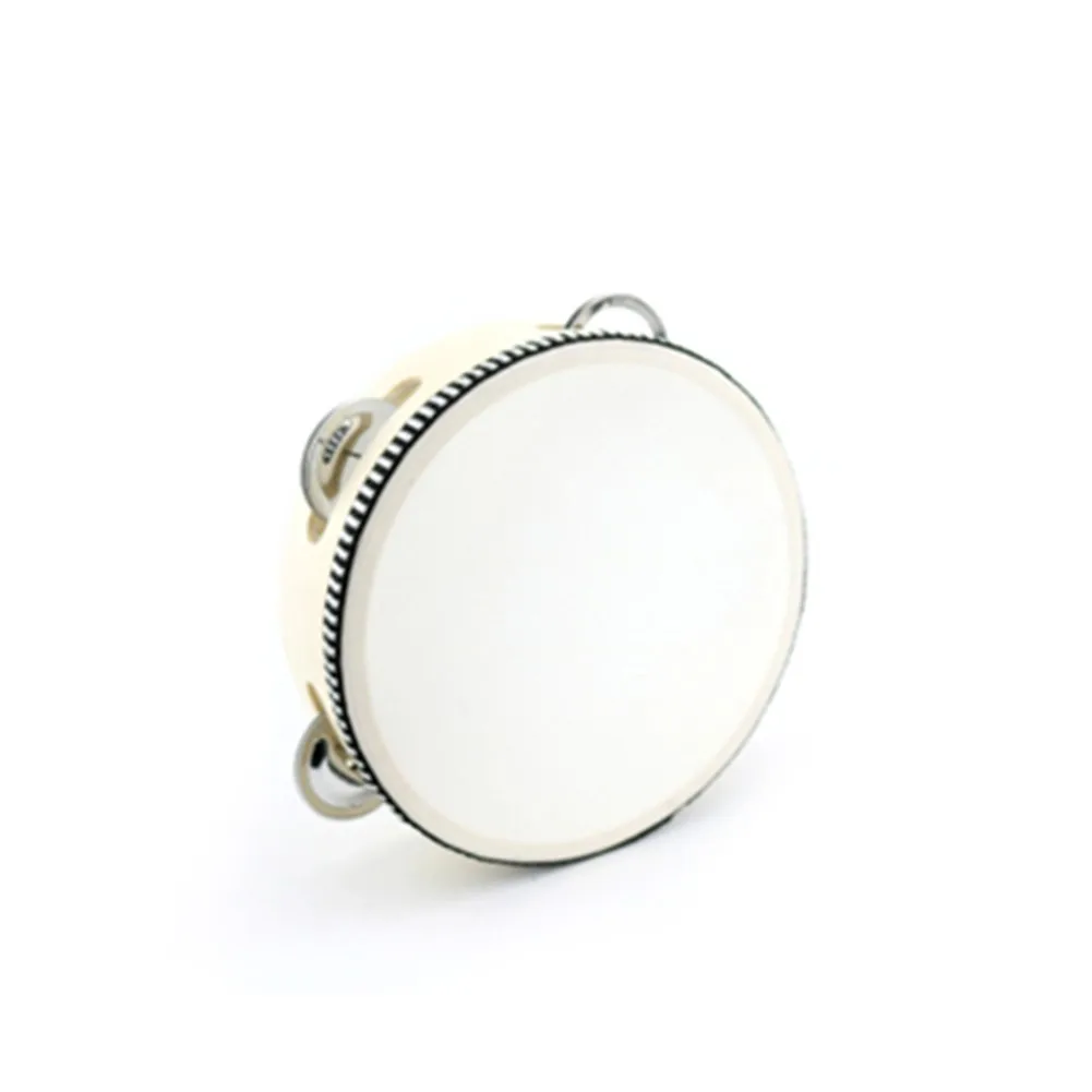 

Concert Party Tambourine Percussion 1 Pcs 4/6/8/10 Inch Music Performance White Wood + Imitation Sheepskin High Quality