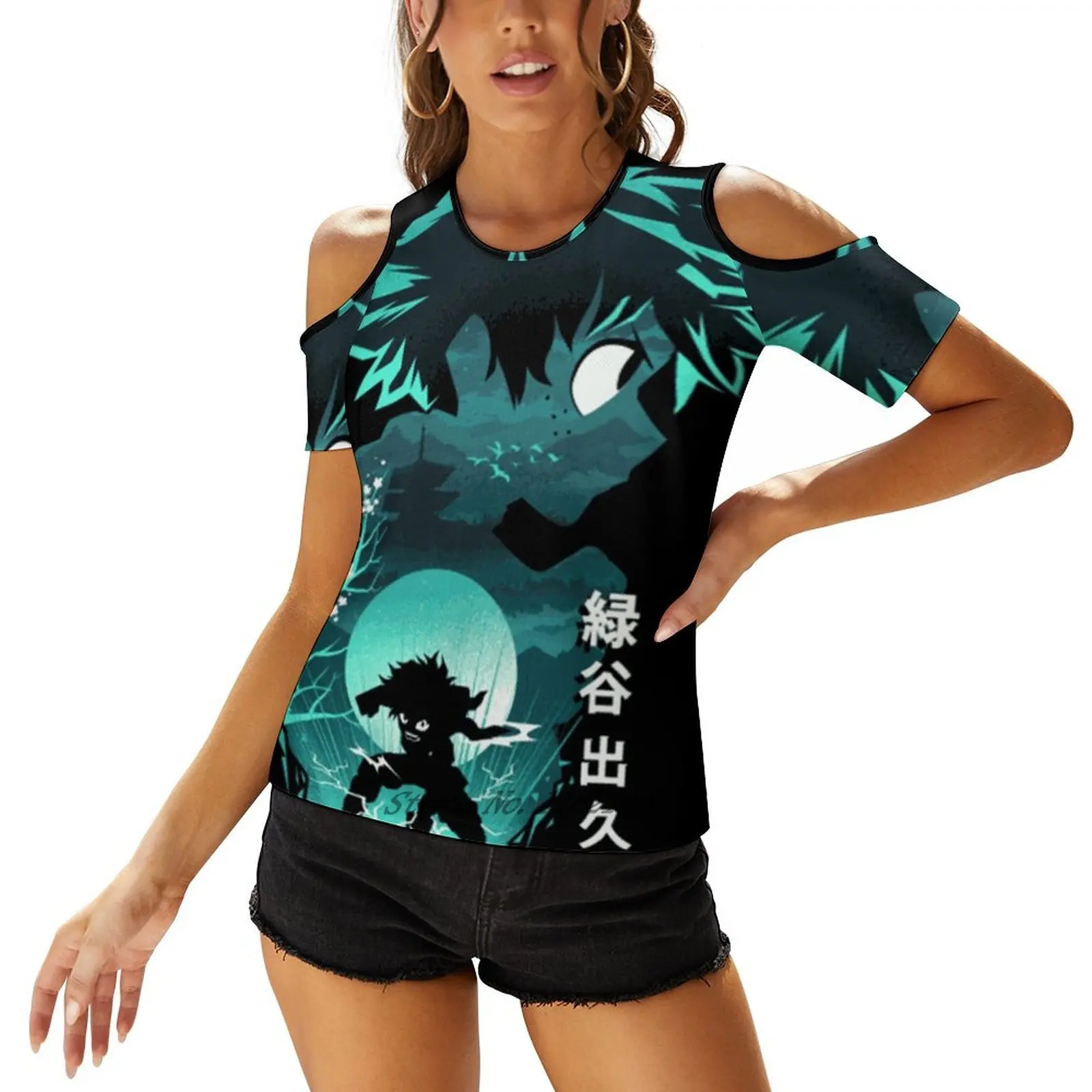 Аниме Герой Деку | Идеальный подарок Женские футболки в стиле аниме топы с