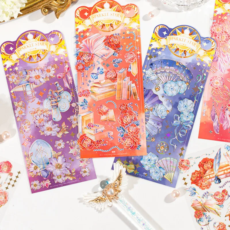 

4 шт./1 упаковка, декоративные наклейки для дневника