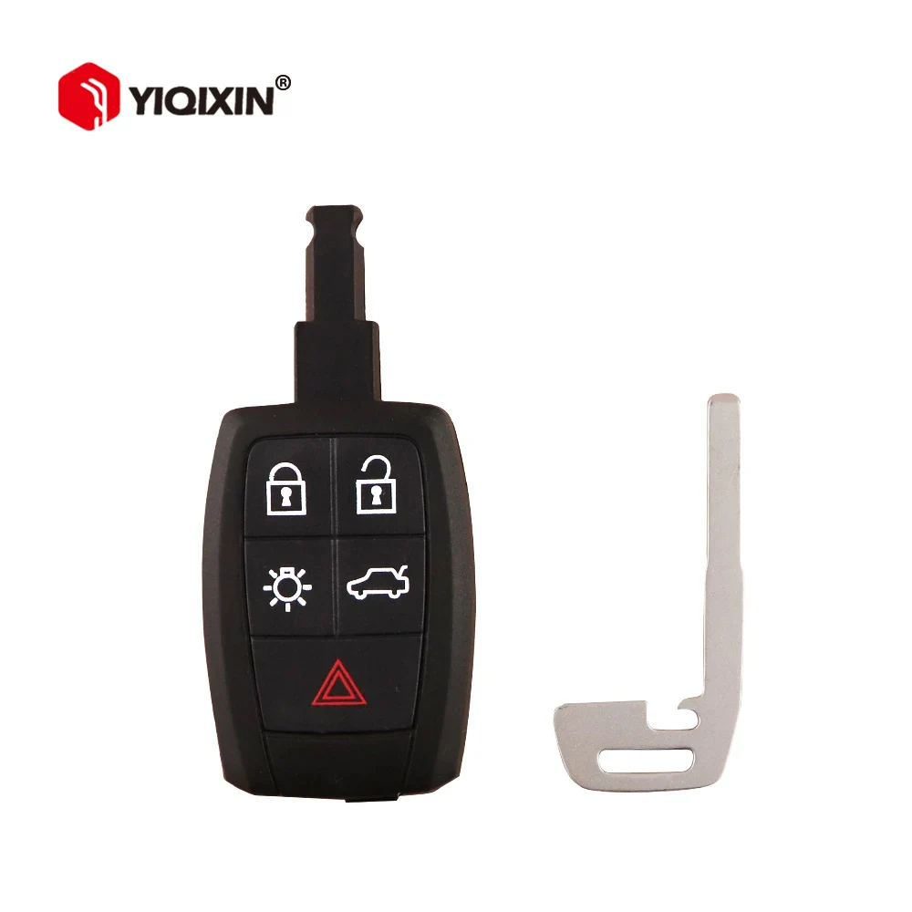 

YIQIXIN для Volvo C30 C70 XC90 V70 S60 V40 V50 2006-2011 смарт-пульт дистанционного управления для автомобиля брелок чехол для 5 кнопок со вставным лезвием