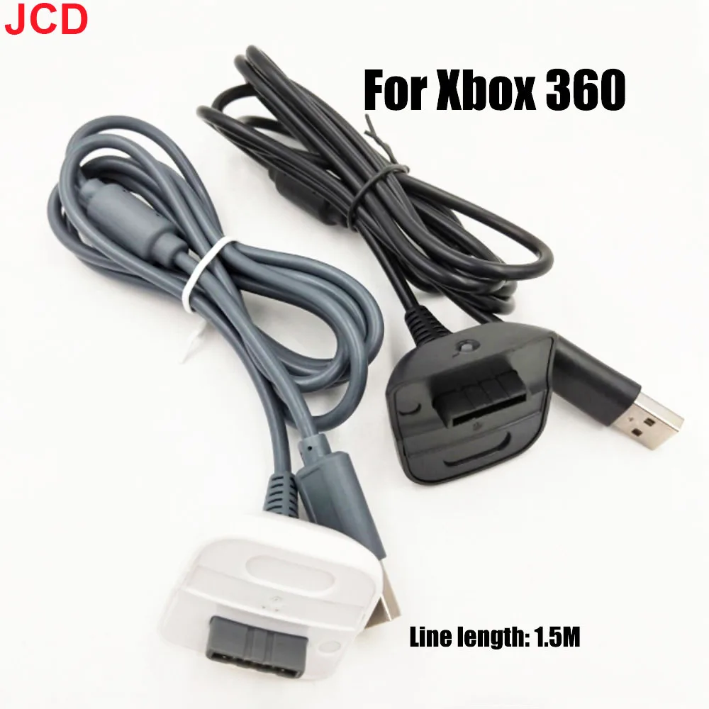 JCD 1pcs  For Xbox 360 USB Charging Cable Wireless Game Controller Gamepad Joystick Power Supply Charger Cable Game Cables