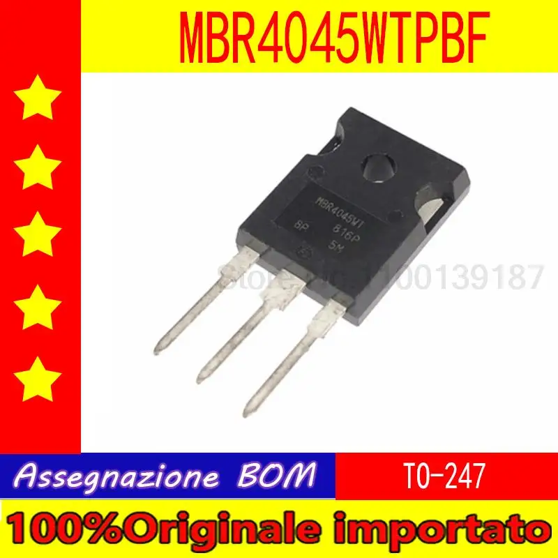 

10 шт./лот MBR4045WTPBF MBR4045WT TO-247 диод Шоттки 45 в 20 А